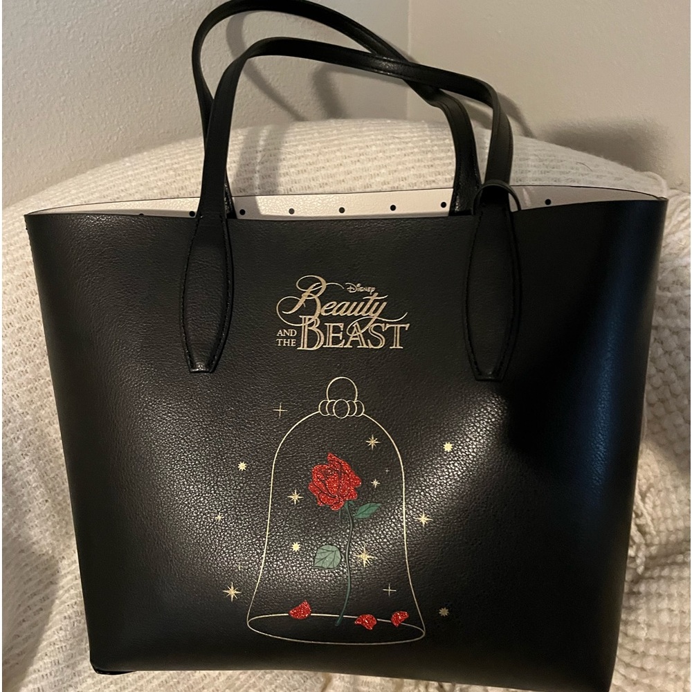 Kate Spade Disney Beauty and the Beast Reversible Small Tote with wristlet